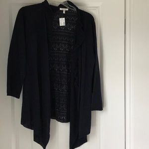 Maurice’s navy cardigan